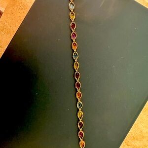 Beautiful multi stone tennis bracelet